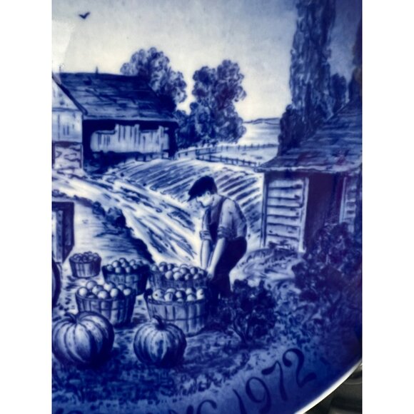 1972 Thanksgiving Plate by Bareuther Bavaria Harvest 7.75" Germany - Picture 5 of 5